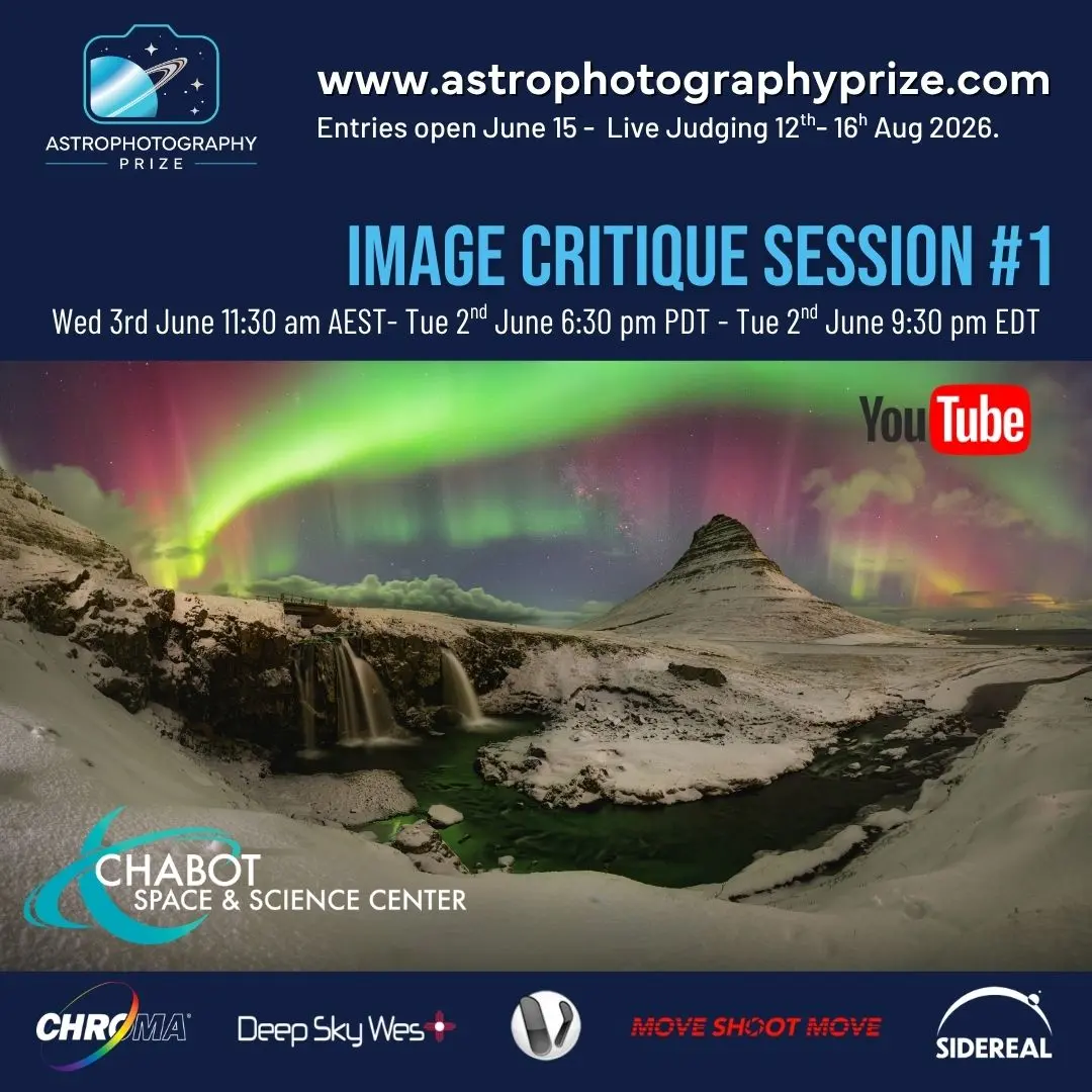 Astrophotography Prize 2026 images critique session 1